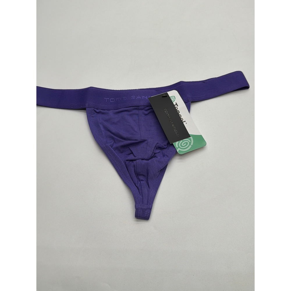 Todd Sanfield Essential Thong Purple Mens Underwear Tencel Modal ES1770 Size M